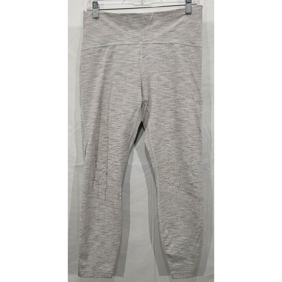 Lululemon Womens Leggings Train Times Gray Mesh 7/8 Ankle High Rise Yoga Size 10 - Picture 10 of 15
